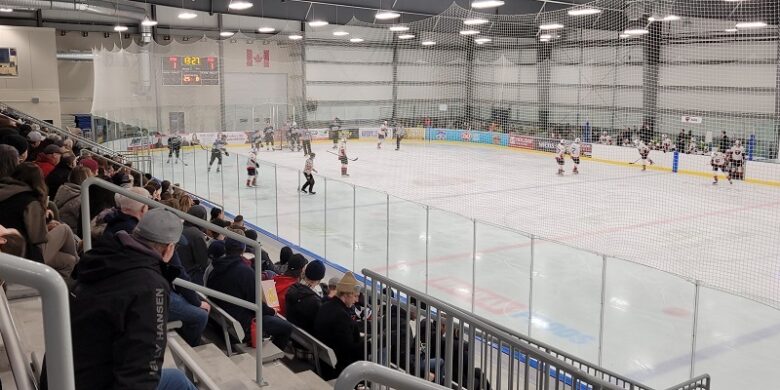 The Nighthawks took on the Winnipeg Blues at the CRRC on New Year's Eve.